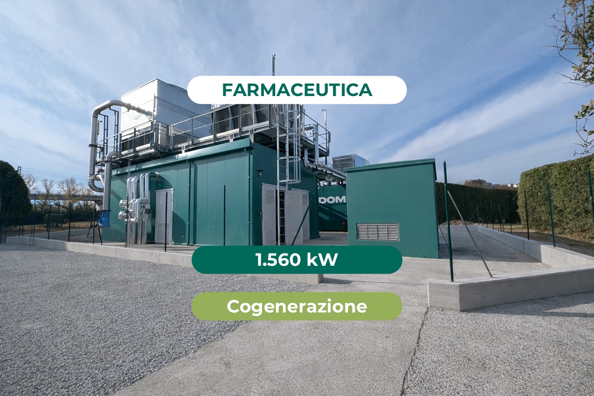 Gruppo farmaceutico – Ridurre i costi energetici con la cogenerazione